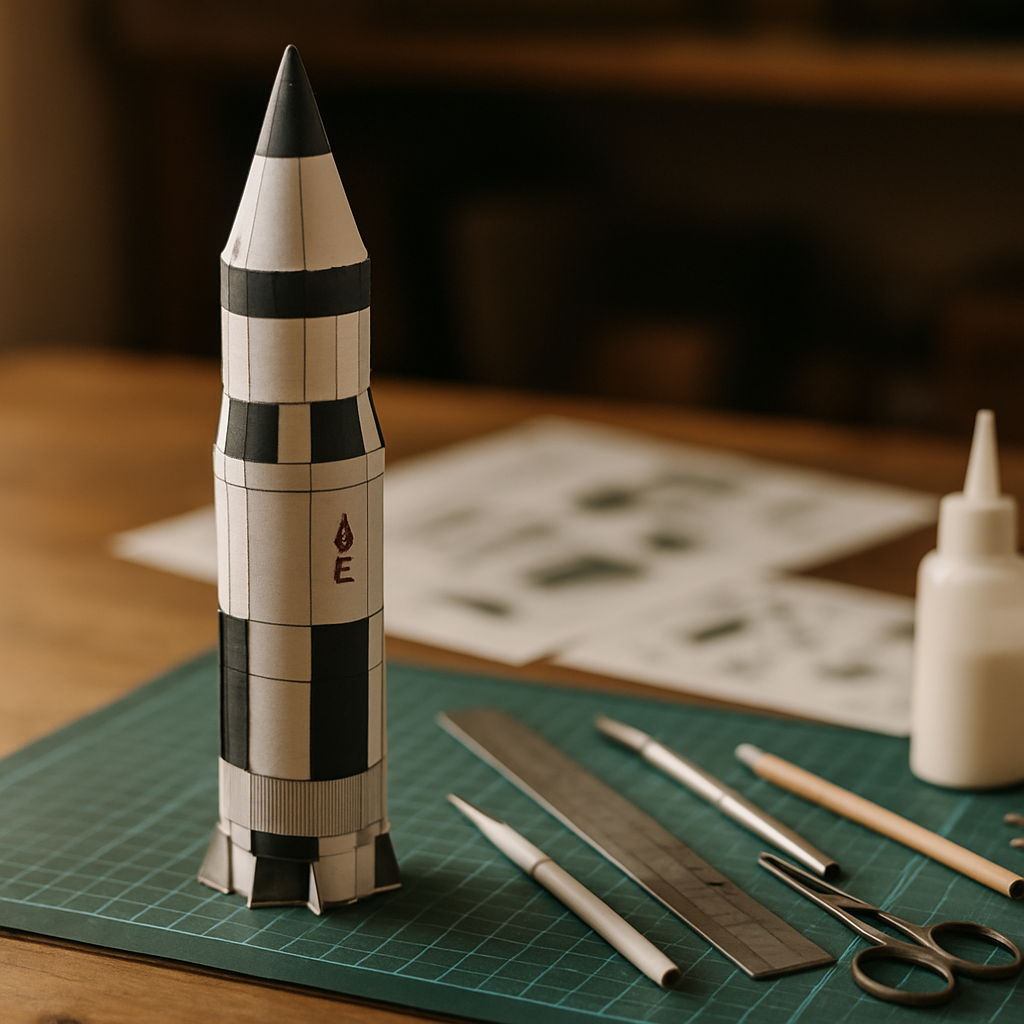 Saturn V Bausatz Bauanleitung – spacecraftpapermodels.com