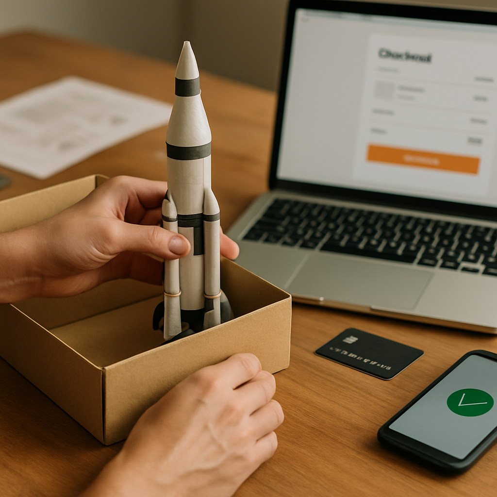 Zahlungsmethoden und Bestellprozess bei Spacecraft Papermodels